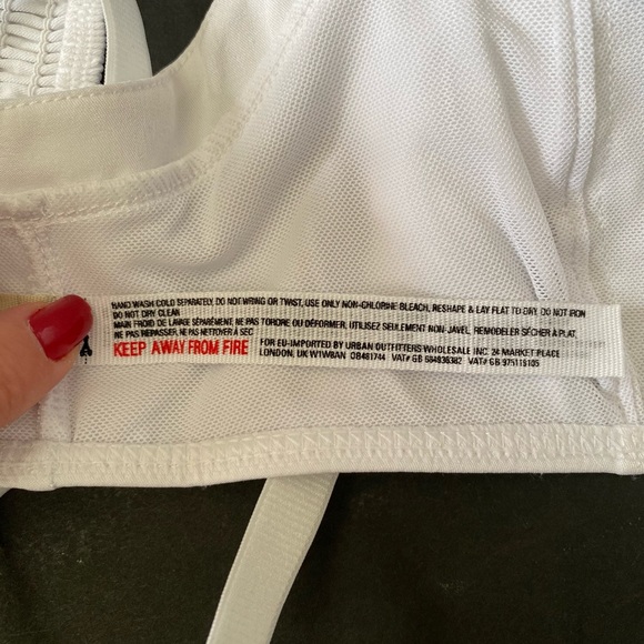 Free People Intimately Crop Bra Top, white size M - Picture 12 of 12